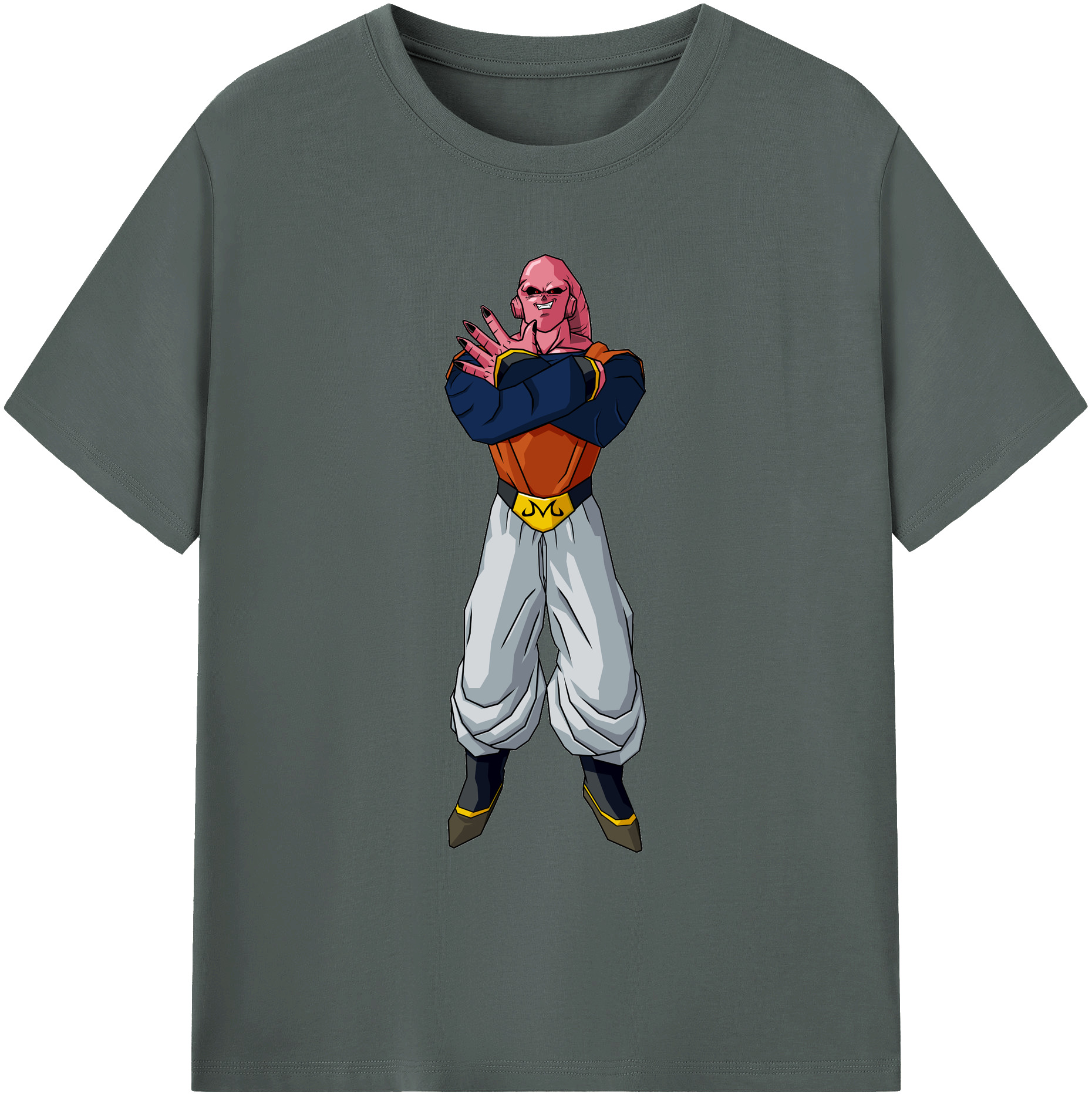 （画像用） ドラゴンボール 魔人ブウ DRAGON BALL Majin Buu 綿100％ メンズ半袖Tシャツ｜肌触りやわらか＆通気性